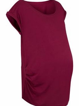Maternity Burgundy T-Shirt 3262382