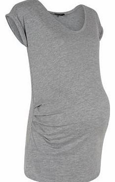 Maternity Grey Plain T-Shirt 3232361
