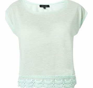 Mint Crochet Hem T-Shirt 3144870