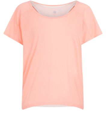 Pink Burnout 2 in 1 Sports T-Shirt 3197535