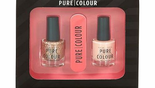New Look Pure Colour Gold and Shell Pink Nail Polish and