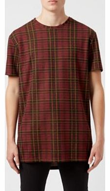 Red Check Longline T-Shirt 3215870