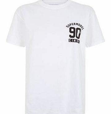 White Cindy 90s Supermodel T-Shirt 3303636