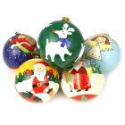 New Overseas Traders Fun Bauble 3` - pack of 6 assorted