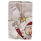 New Overseas Traders Organic Christmas Tea Towel - Santa (2 Pack)