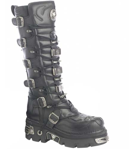 New Rock Boots - 161 - Black Leather
