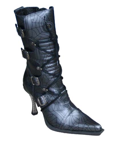 New Rock Boots - 9373 - Silver Web