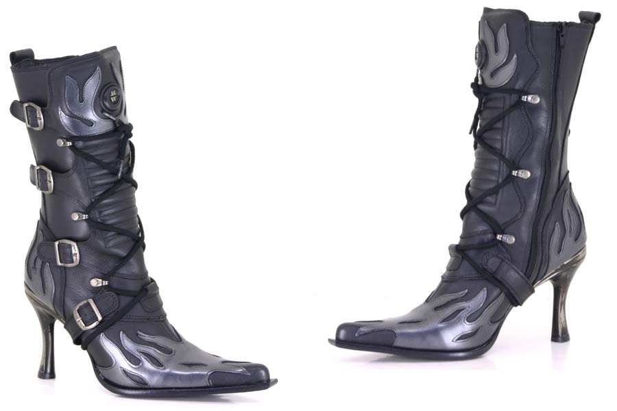 New Rock Boots New Rock - 9591 - Black/Silver