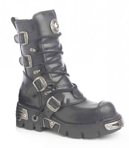 PRE ORDER - New Rock Boots - 313 - Black Leather