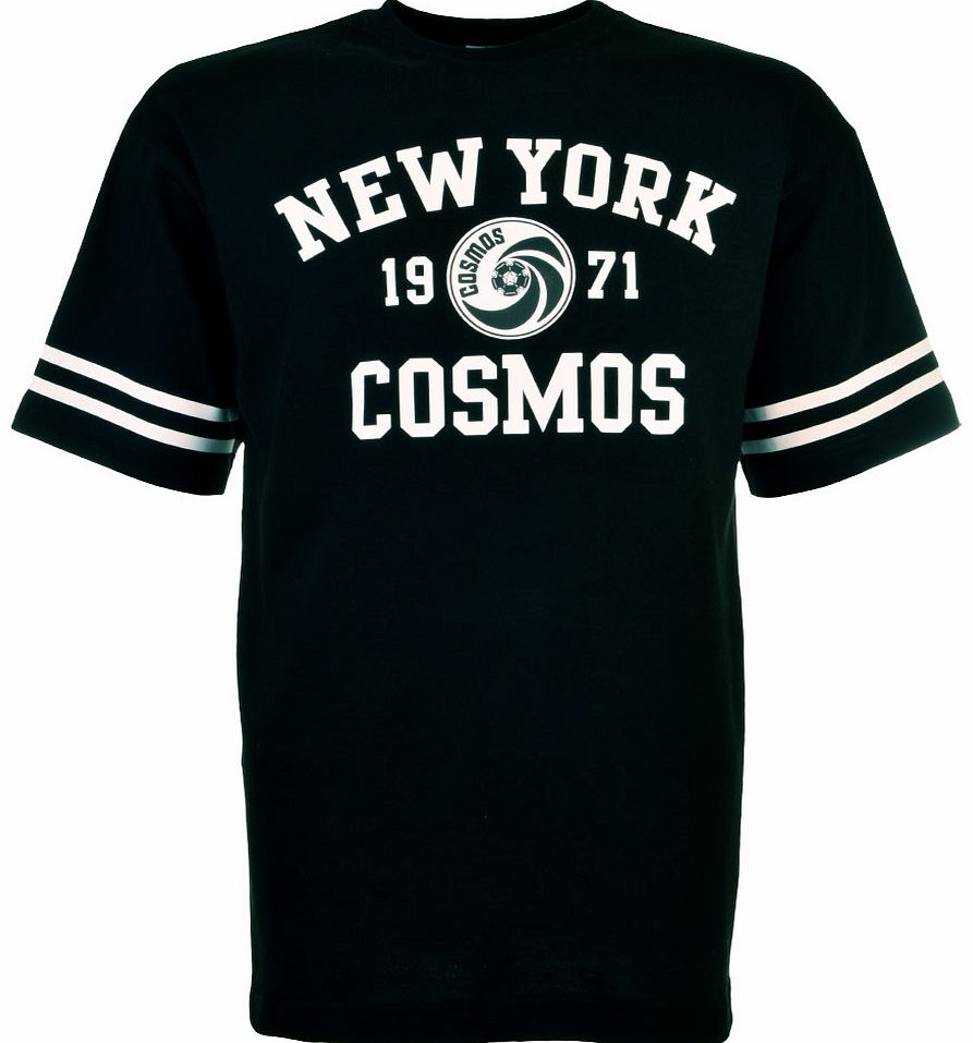 New York Cosmos 71 Vintage T-Shirt - Black/White