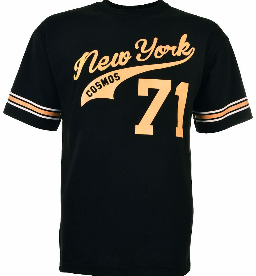 New York Cosmos 71 Vintage T-Shirt - Black/Yellow