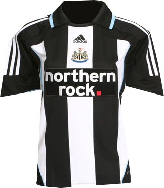 Official 07-08 Newcastle United Womens home football shirt. Authentic Adidas football shirt availabl