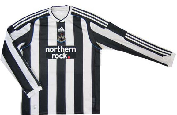 Newcastle Adidas 09-10 Newcastle L/S home shirt