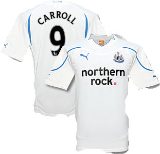 Newcastle Adidas 2010-11 Newcastle 3rd Shirt (Carroll 9)