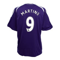 Newcastle United Away Shirt 2008/09 with Martins