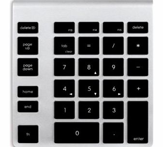 NEWER TECH NewerTech Bluetooth Aluminum Numeric KeyPad. 28-key wireless bluetooth keypad. Black