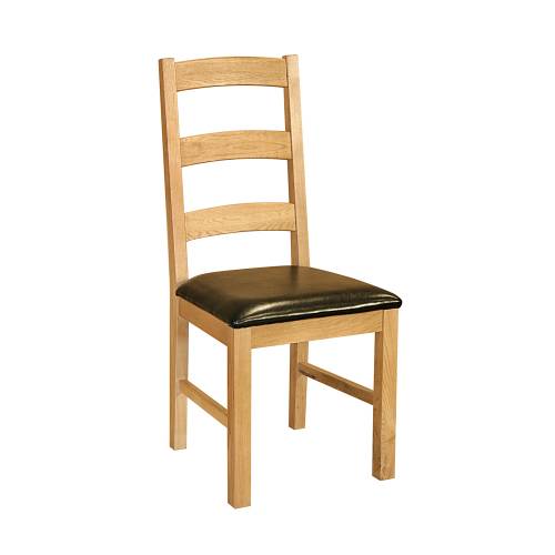 Newhaven Oak Ladderback Dining Chair x 2