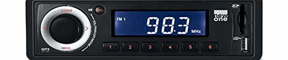 NewOne AR 250 Car Radio USB 4 x 7 W Black
