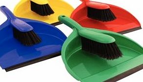 Nextday Catering Equipment Supplies UK Soft Dustpan amp; Brush Set Colour: Blue. 220mm wide.