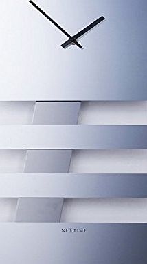 NexTime  Bold Stripes Mirrored Wall Clock