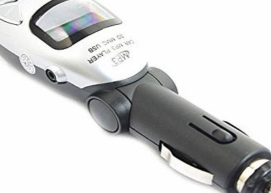 niceEshop (TM) LCD Screen Car MP3 Player FM Transmitter Modulator With USB SD Card Slot (Random Color)