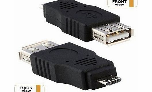 niceEshop USB A 2.0 female to Micro USB B male Connector Adapter