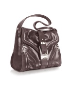 Dark - Gray Calf Leather Flap Bag