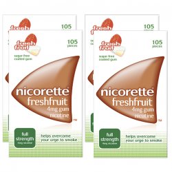Nicorette 4mg Freshfruit Gum Four Pack (4 x 105