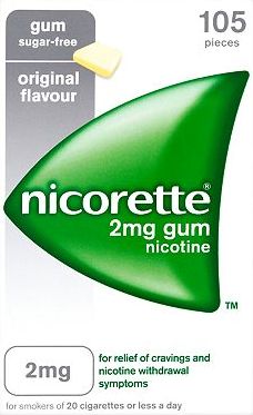 Nicorette, 2041[^]10013991 Original 2mg Gum - 105 pieces 10013991