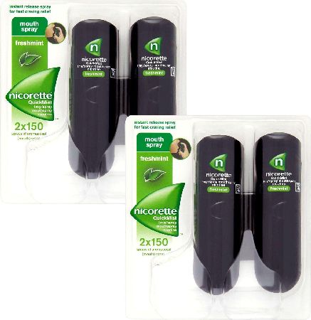 Nicorette, 2102[^]0072311 Quickmist Mouth Spray Duo - Twin Pack