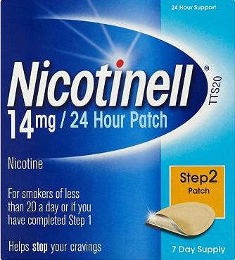 Nicotinell, 2041[^]10014309 24 Hour Patch 14mg Step 2 7 Day
