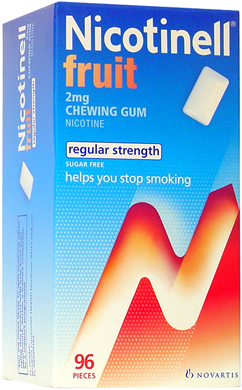 Nicotinell Fruit Chewing Gum 96 pieces 2mg