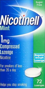 Nicotinell, 2041[^]10086724 Mint 1mg Lozenge - 72 lozenges 10086724