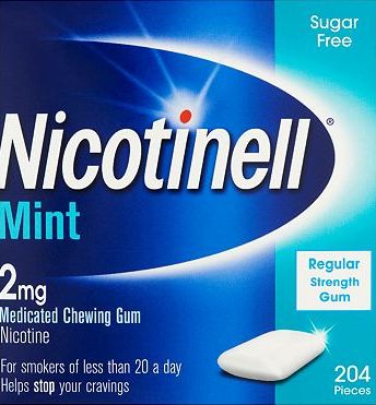Nicotinell, 2041[^]10086620 Mint Medicated Chewing Gum 2mg - 204