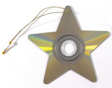 Nigel`s Eco Store Christmas Tree Decoration - recycled CD Star