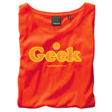Nigel`s Eco Store `Geek` Red Eco T-Shirt - light  soft and silky
