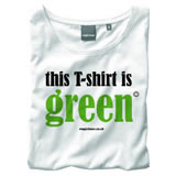 Nigel`s Eco Store `Green` White Eco T-Shirt - light  soft and
