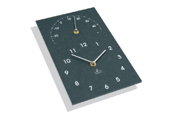 Nigel`s Eco Store Recycled Clock and Thermometer