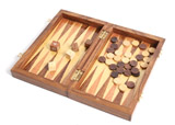 Nigel`s Eco Store Recycled Travel Backgammon Set - throw a double