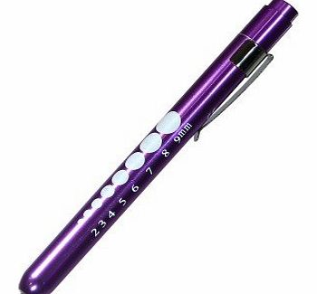 High Quality Blue Re-useable Pen Torch Free Batteries and Pupil Guage