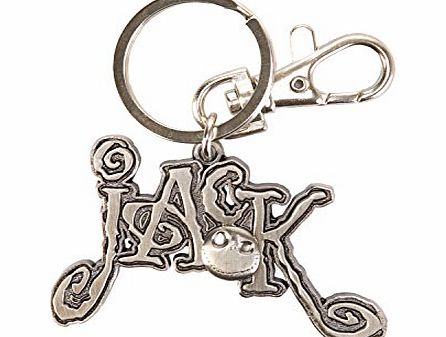 Nightmare Before Christmas The Nightmare Before Christmas Pewter Key Ring: inchJack (with Name)inch