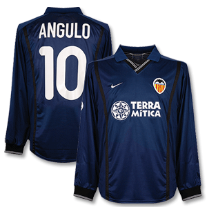 Nike 00-01 Valencia Away C/L L/S Shirt   Angulo No.10