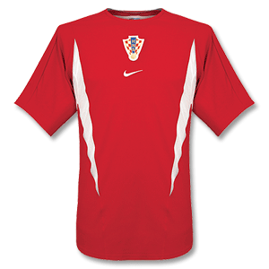 Nike 02-03 Croatia Players Training Jersey - red
