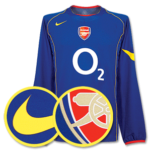 04-05 Arsenal Away L/S Shirt-Code 7 Single Layer