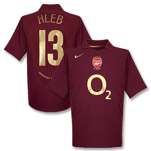 05-06 Arsenal Home L/S Shirt + Hleb 13 (C/L Style)