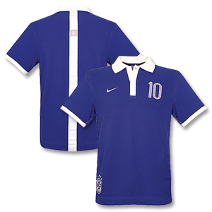 Nike 06-07 Brasil Polo Shirt - Blue