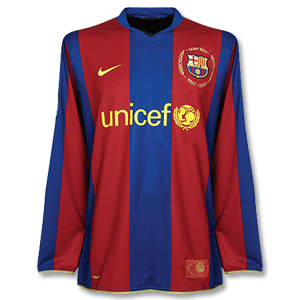 Nike 07-08 Barcelona Home Nou Camp 50 L/S Shirt
