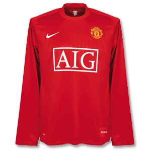 07-09 Man Utd Home L/S Shirt
