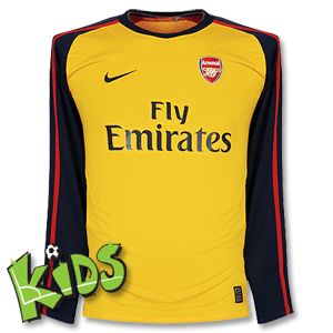 Nike 08-09 Arsenal Away L/S Shirt - Boys