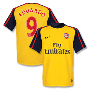 Nike 08-09 Arsenal Away Shirt   Eduardo 9
